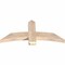Ekena Millwork Bellingham Smooth Timber Gable Bracket, Douglas Fir, 48"W x 22"H x 3 1/2"D x 5 1/2"F, 11/12 Pitch GBW048X22X0406BEL00SDF - alternate 2